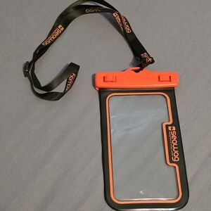 Waterproof Phone Case - Black and Orange